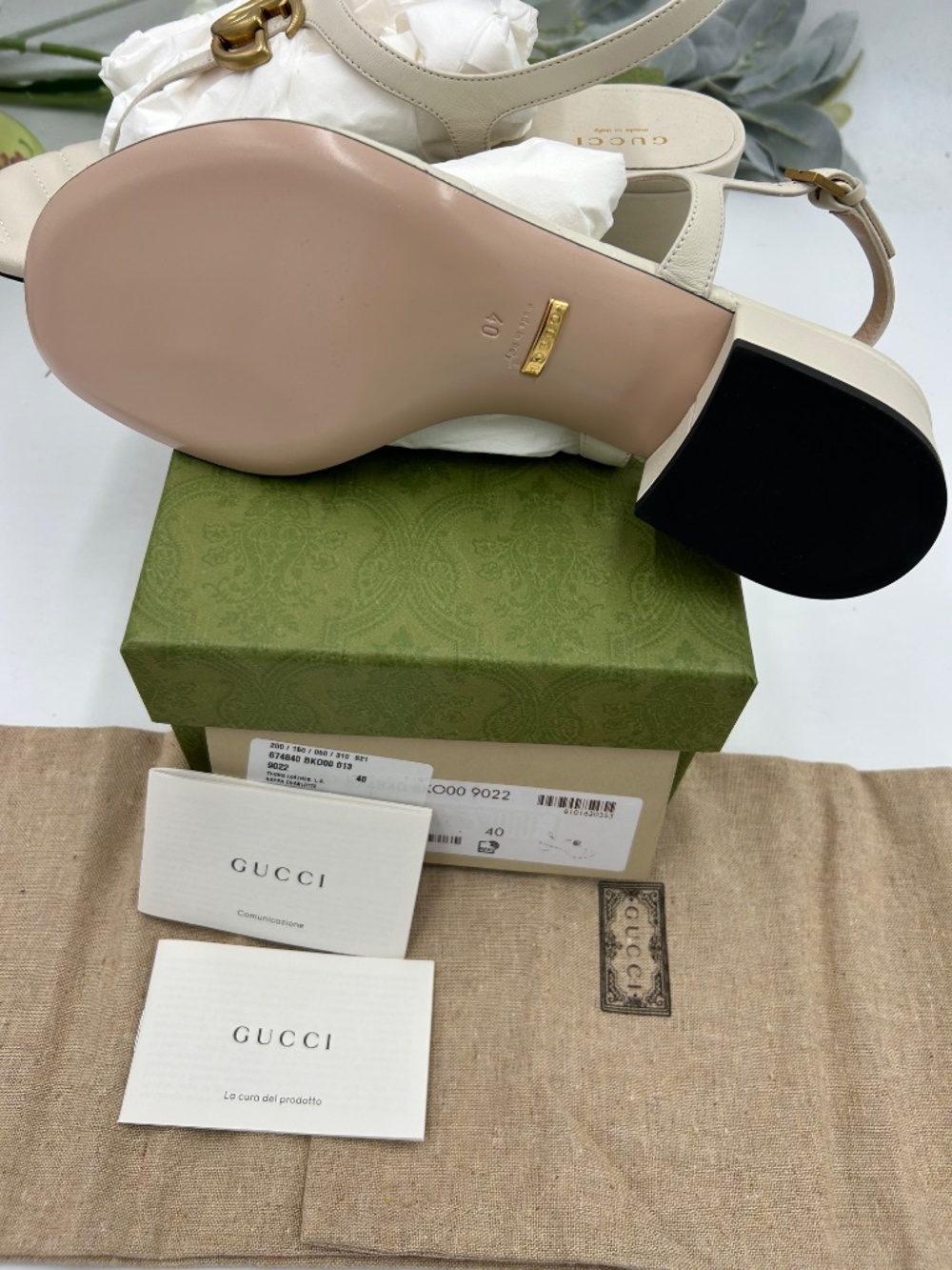 Women’s Gucci GG Marmont Matelasse Leather Thong Sandal. Size 10/fits 10.5 US - Picture 3 of 10